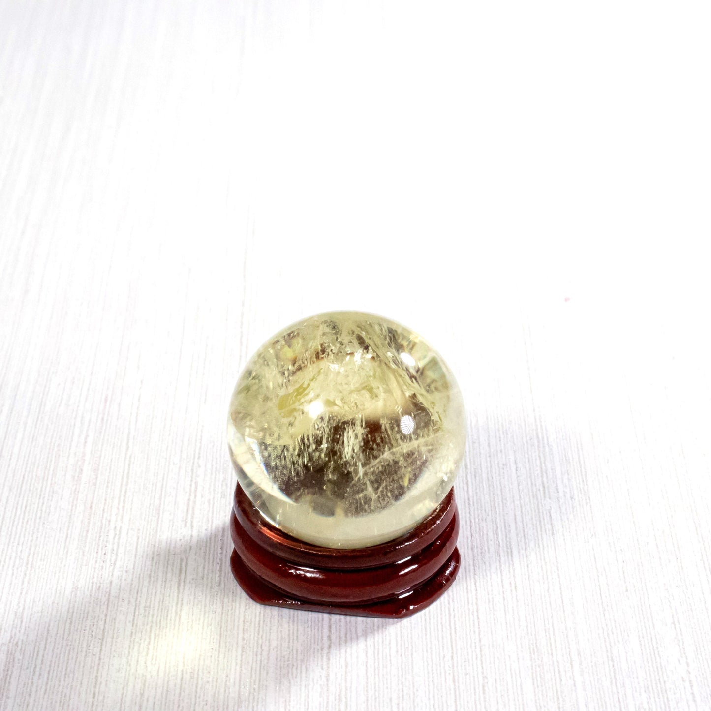 高質黃水晶球