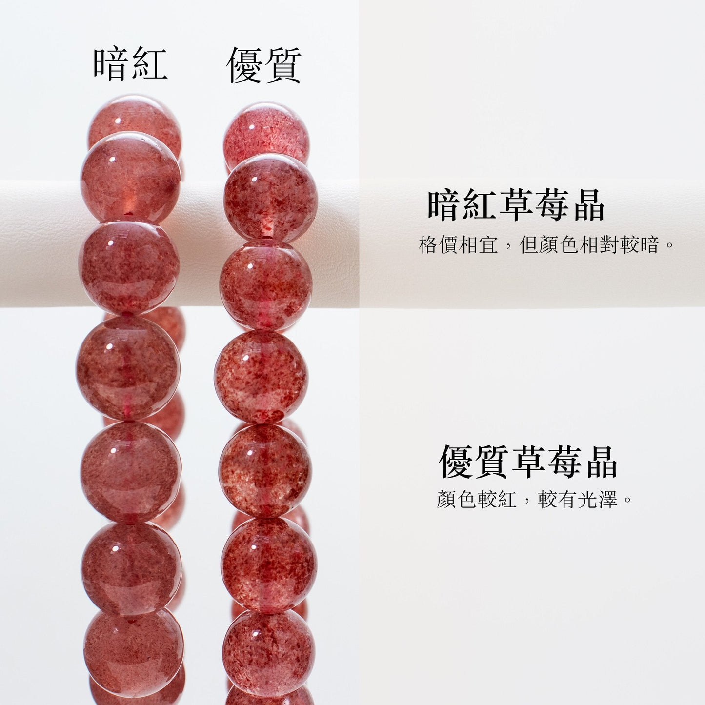 草莓晶圓珠手鏈